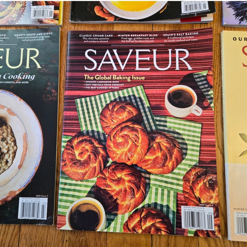 Saveur‎ Magazine Lot 6 Issues 2018-2019 25th Anniversary Global Baking - Picture 5 of 8